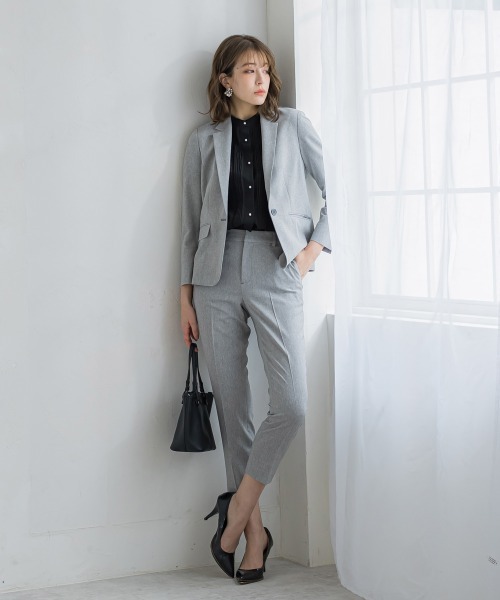 ketty(ケティ)の「パールボタンジョーゼットタックブラウス ≪手洗い可能≫(シャツ/ブラウス・レディース・ベージュ/オフホワイト/ブルー/ブラック・M)」の7枚目の写真