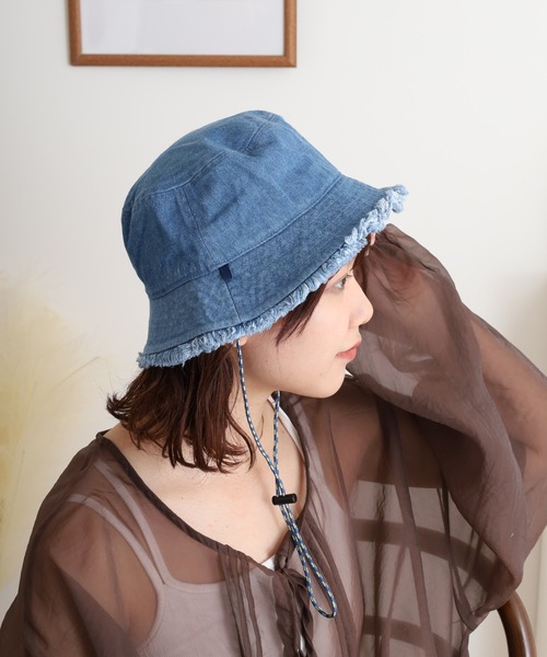 Sense of Grace（センスオブグレース）の「リバーシブル フリンジバケットハット（ハット・レディース・ベージュ/ネイビー/ブラック/アイボリー/ブルー・FREE）」の18枚目の写真