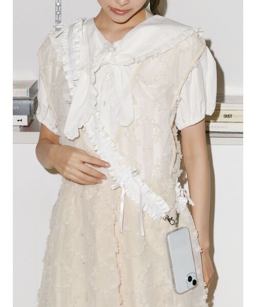 merry jenny（メリージェニー）の「スカーフブラウス（シャツ/ブラウス・レディース・アイボリー/ブラック・FREE）」の11枚目の写真