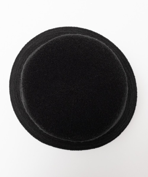 HusHusH（ハッシュアッシュ）の「HusHusH ハッシュアッシュ サイズ調整可能 ブークレーサーモハット（ハット・レディース・ブラック/アイボリー・フリー）」の4枚目の写真