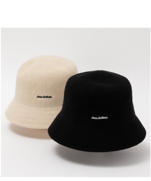 HusHusH（ハッシュアッシュ）の「HusHusH ハッシュアッシュ サイズ調整可能 ブークレーサーモハット（ハット・レディース・ブラック/アイボリー・フリー）」の7枚目の写真