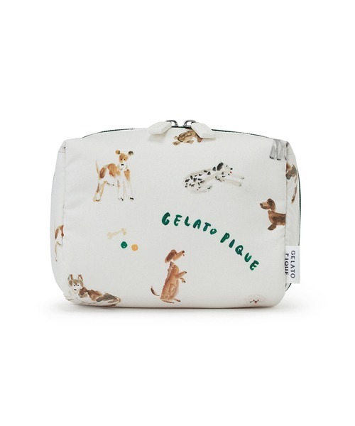 gelato pique（ジェラートピケ）の「【ヒラノトシユキ】DOG柄ポーチM