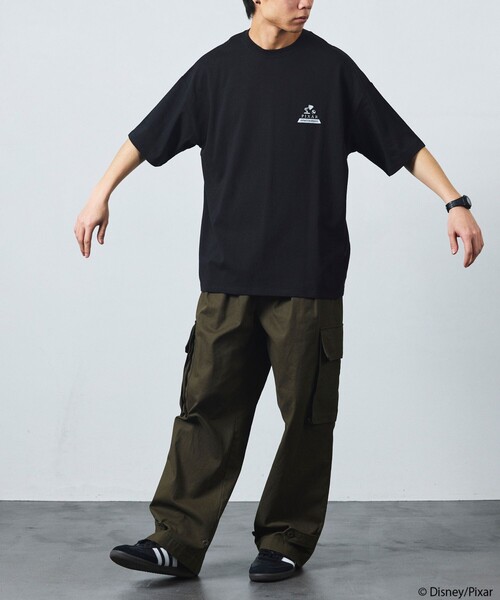 FREAK'S STORE（フリークスストア）の「限定展開/PIXAR ピクサー/別注 ビッグシルエット バックプリント クルーネックTシャツ（Tシャツ/カットソー・メンズ・グレー/ホワイト/ブラック/ピンク・LARGE/MEDIUM/SMALL）」の6枚目の写真