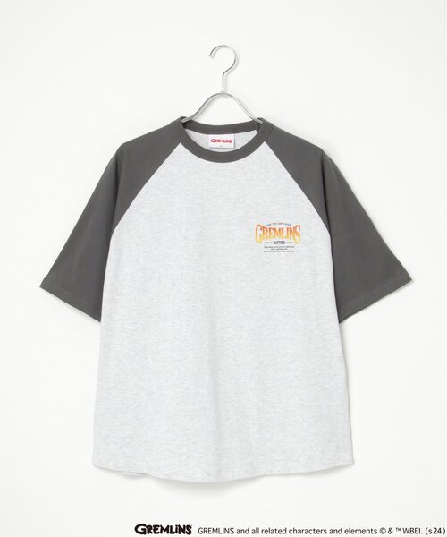 VENCEEXCHANGE(ヴァンスエクスチェンジ)の「GREMLINS グレムリン ラグランプリントTシャツ(Tシャツ/カットソー・メンズ・ホワイト/ブラック/ライトグレー・LL/L/M)」の12枚目の写真