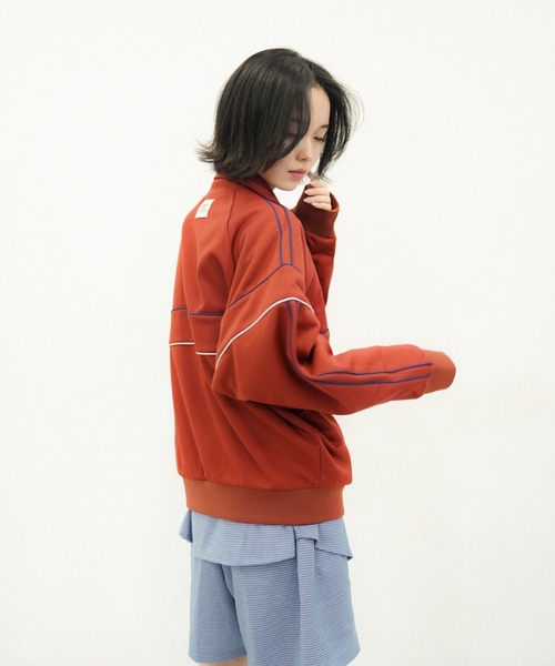 common gull products.(コモンガルプロダクツ)の「休日のトラックジャケット(ジャージ・レディース・ネイビー/レッド/アイボリー・MEDIUM/LARGE)」の7枚目の写真
