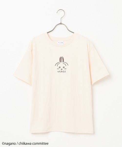Honeys（ハニーズ）の「ちいかわ／Ｔシャツ（Tシャツ/カットソー・レディース・ピンク/ホワイト/ベージュ・LL/S/M/L）」の14枚目の写真