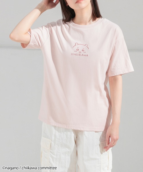 Honeys（ハニーズ）の「ちいかわ／Ｔシャツ（Tシャツ/カットソー・レディース・ピンク/ホワイト/ベージュ・LL/S/M/L）」の16枚目の写真