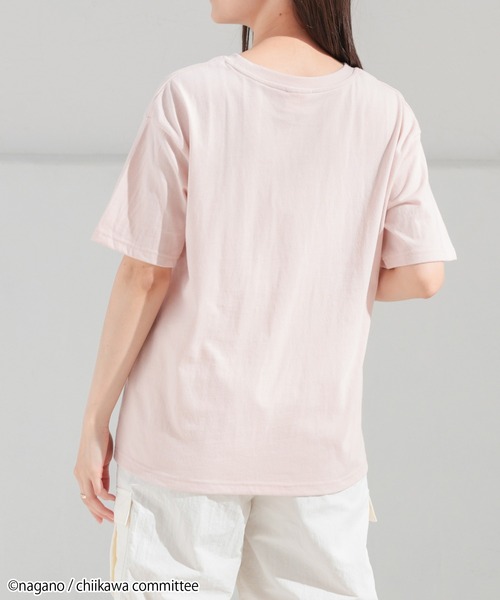 Honeys（ハニーズ）の「ちいかわ／Ｔシャツ（Tシャツ/カットソー・レディース・ピンク/ホワイト/ベージュ・LL/S/M/L）」の18枚目の写真