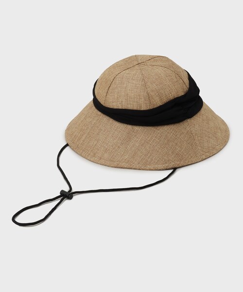UNTITLED（アンタイトル）の「◆【柔らかい／洗える】ドレープリボンハット（ハット・レディース・ベージュ系その他7/ベージュ系4・99）」の2枚目の写真