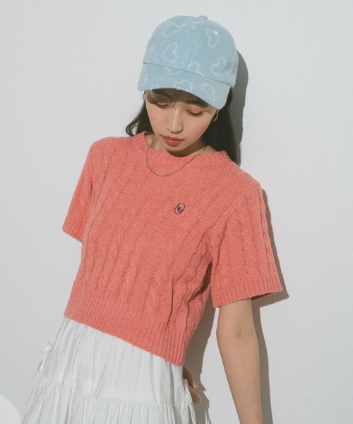 VANNIE U(ヴァニーユー)の「ハートカットデニムキャップ(キャップ・レディース・ブルー/ライトブルー・FREE)」の17枚目の写真