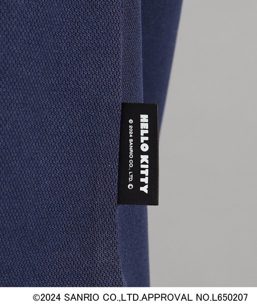 adabat（アダバット）の「◆【ハローキティ】刺しゅうデザイン 半袖ポロシャツ（ポロシャツ・レディース・ホワイト/ネイビー・36/38/40）」の3枚目の写真