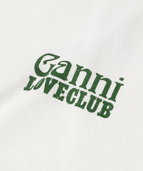 GANNI(ガニー)の「Thin Jersey Loveclub Relaxed T-shirt(Tシャツ/カットソー・レディース・ホワイト・L/M/S/XS)」の3枚目の写真