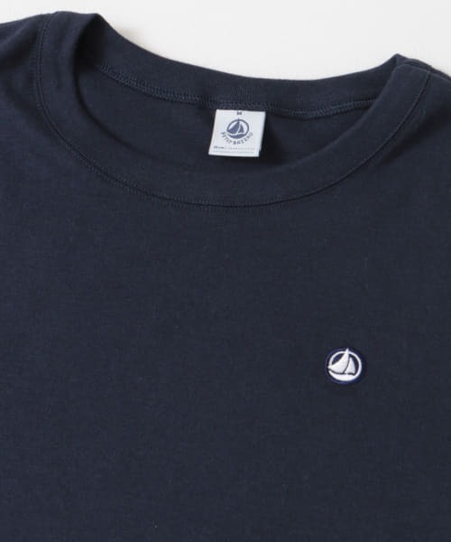 PETIT BATEAU（プチバトー）の「『別注』PETIT BATEAU×DOORS　embroidery t-shirts（Tシャツ/カットソー・レディース・ライトグレー/ホワイト/ネイビー・X-SMALL/SMALL/MEDIUM）」の8枚目の写真