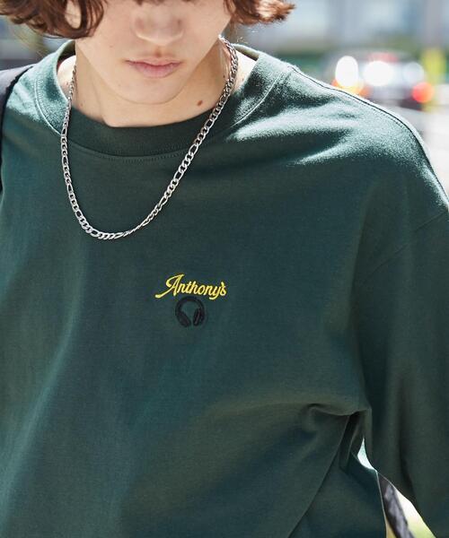 WEGO（ウィゴー）の「WEGO/リラックスフィットワンポイントT（Tシャツ/カットソー・メンズ・ホワイト/ダークグリーン/グレー/サックスブルー/ブラック/ホワイト系その他/その他1/その他2/その他3・MEDIUM/LARGE/SMALL）」の13枚目の写真