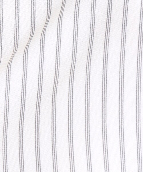 grove（グローブ）の「◆【イージーケア・接触冷感】ストライプシャツブラウス（シャツ/ブラウス・レディース・サックスブルー系2/ライトイエロー系3/ネイビー系2/ホワイト系3/ホワイト系その他3・03/02/01/04/05）」の10枚目の写真