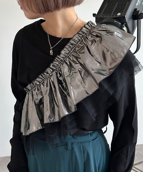 apres jour mignon(アプレジュールミニョン)の「アソートチュールマルチWAYビスチェ【ZOZOTOWN限定アイテム】(ベスト・レディース・ミント/パープル/ブルー系その他/ブラック系その他/アイボリー/ブラック・フリー)」の4枚目の写真