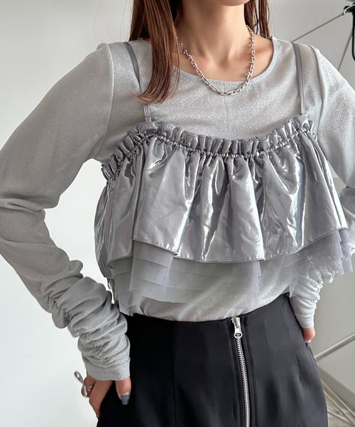 apres jour mignon(アプレジュールミニョン)の「アソートチュールマルチWAYビスチェ【ZOZOTOWN限定アイテム】(ベスト・レディース・ミント/パープル/ブルー系その他/ブラック系その他/アイボリー/ブラック・フリー)」の5枚目の写真