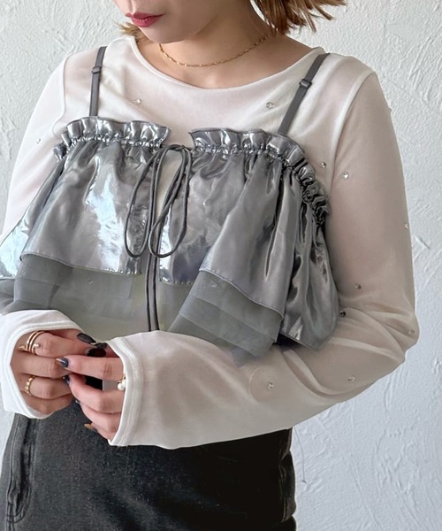 apres jour mignon(アプレジュールミニョン)の「アソートチュールマルチWAYビスチェ【ZOZOTOWN限定アイテム】(ベスト・レディース・ミント/パープル/ブルー系その他/ブラック系その他/アイボリー/ブラック・フリー)」の19枚目の写真