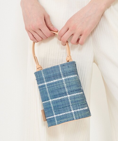 TOMORROWLAND （トゥモローランド）の「ELE SAC PAPLIO MINI バケットバッグ（かごバッグ・レディース・ブラック系その他/ブルー系その他・FREE）」の3枚目の写真