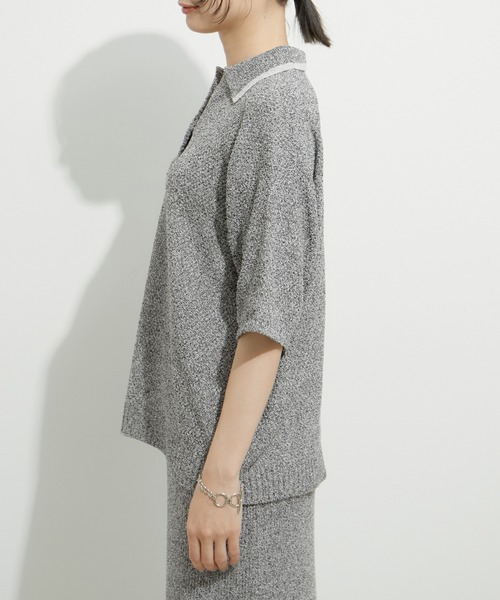 【LURAKU】ドライタッチニットポロシャツ LURAKU（ルラク）の「【LURAKU】dry touch knit polo shirt