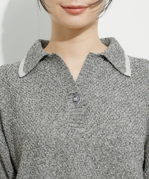 SECOND LAYER 　ニット半袖ポロシャツ　L　定価36850円　新品 Sonny Label｜OOPS 半袖ラグランニットポロシャツ | Rakuten