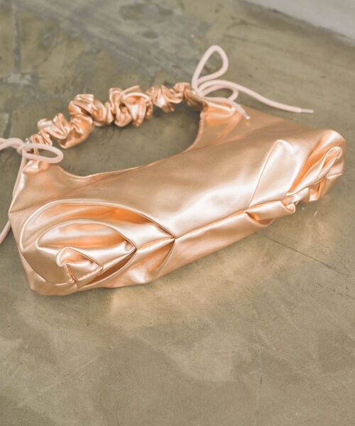 RETRO GIRL（レトロガール）の「フリルハンドルミニバッグ（ショルダーバッグ・レディース・シルバー/ブラック/オレンジ・ONE SIZE）」の14枚目の写真