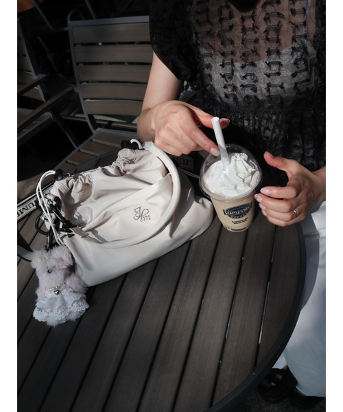 JUMELLE（ジュメロ）の「【大容量】Jacquard messenger bag（ショルダーバッグ・レディース・アイボリー/ブラック・FREE）」の14枚目の写真