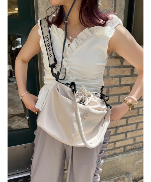 大容量】Jacquard messenger bag（ショルダーバッグ）｜jumelle