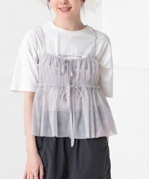 Honeys | チュールリボンシアーキャミソール(キャミソール)