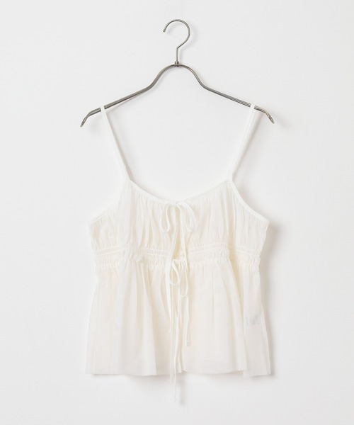 Honeys（ハニーズ）の「チュールリボンシアーキャミソール（キャミソール・レディース・ブラック/アイボリー/オリーブ/チャコールグレー/グレー・M/S/LL/L）」の21枚目の写真