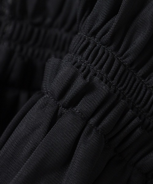 Honeys（ハニーズ）の「チュールリボンシアーキャミソール（キャミソール・レディース・ブラック/アイボリー/オリーブ/チャコールグレー/グレー・M/S/LL/L）」の18枚目の写真