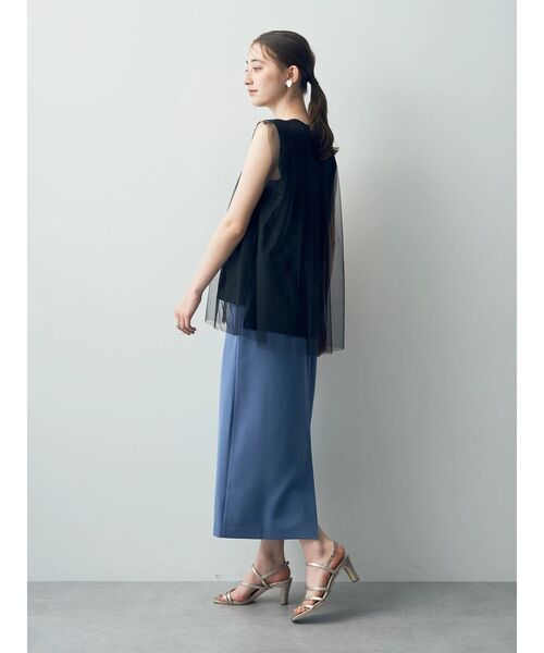 YECCA VECCA(イェッカヴェッカ)の「ベルト付きナロースカート(スカート・レディース・ブラック/ライトベージュ/ブルー・S/M)」の8枚目の写真