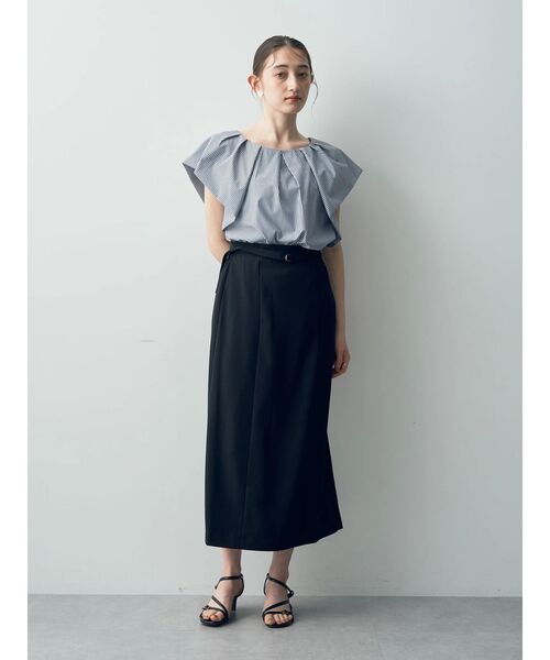 YECCA VECCA(イェッカヴェッカ)の「ベルト付きナロースカート(スカート・レディース・ブラック/ライトベージュ/ブルー・S/M)」の16枚目の写真