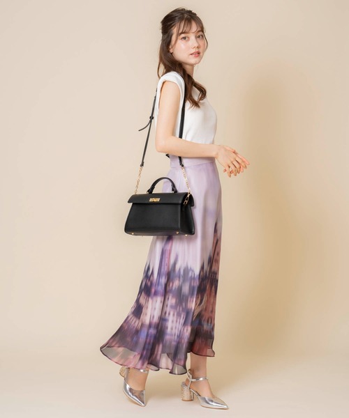 NOELA(ノエラ)の「ワイドフラップレザーバッグ(ハンドバッグ・レディース・ブラック/ライトグリーン/ブラウン・フリー)」の15枚目の写真