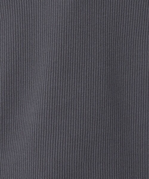 green label relaxing（グリーンレーベルリラクシング）の「クリア コットン アゼ ハーフジップ ポロ ニット（ニット/セーター・メンズ・ダークブラウン/ダークグレー/ライトグレー・S/M/L/XL）」の15枚目の写真