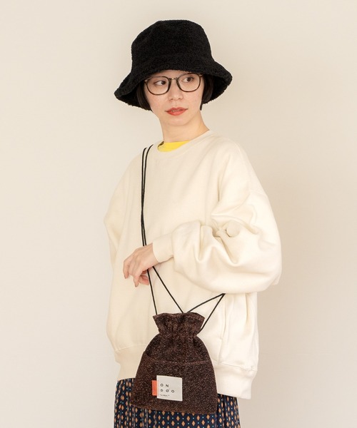 Wpc.（ダブリュピーシー）の「ONDOO ボアバケットハット Wpc.（ハット・レディース・ブラック/オフホワイト/モカ・FREE）」の8枚目の写真