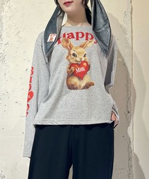 HAPPY BUNNY ロングTシャツ