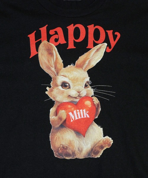 MILK(ミルク)の「HAPPY BUNNY ロングTシャツ(Tシャツ/カットソー・レディース・C/A/B・FREE)」の11枚目の写真