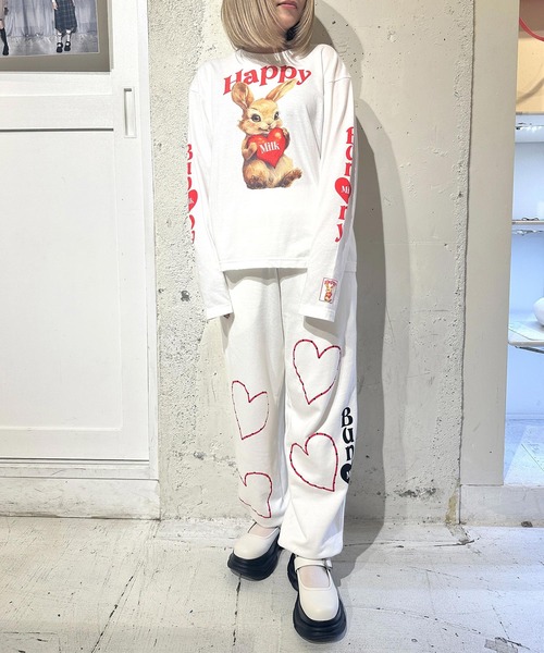 MILK(ミルク)の「HAPPY BUNNY ロングTシャツ(Tシャツ/カットソー・レディース・C/A/B・FREE)」の19枚目の写真