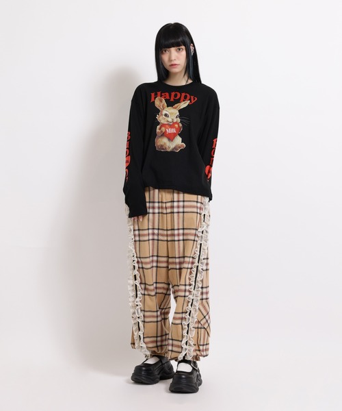 MILK(ミルク)の「HAPPY BUNNY ロングTシャツ(Tシャツ/カットソー・レディース・C/A/B・FREE)」の18枚目の写真