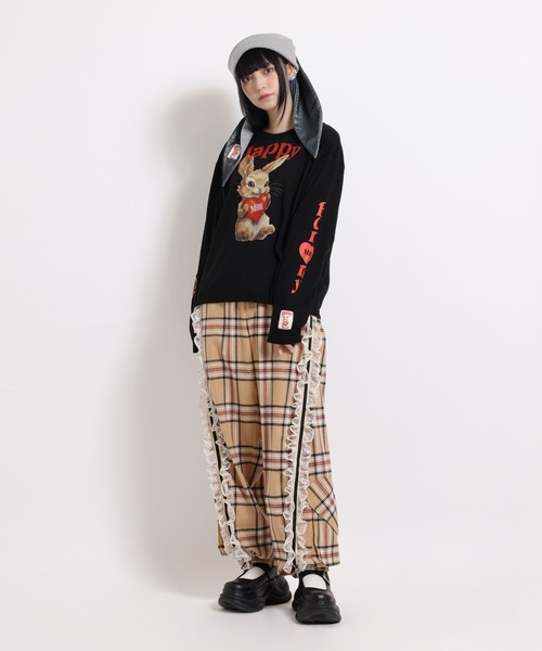 MILK(ミルク)の「HAPPY BUNNY ロングTシャツ(Tシャツ/カットソー・レディース・C/A/B・FREE)」の21枚目の写真