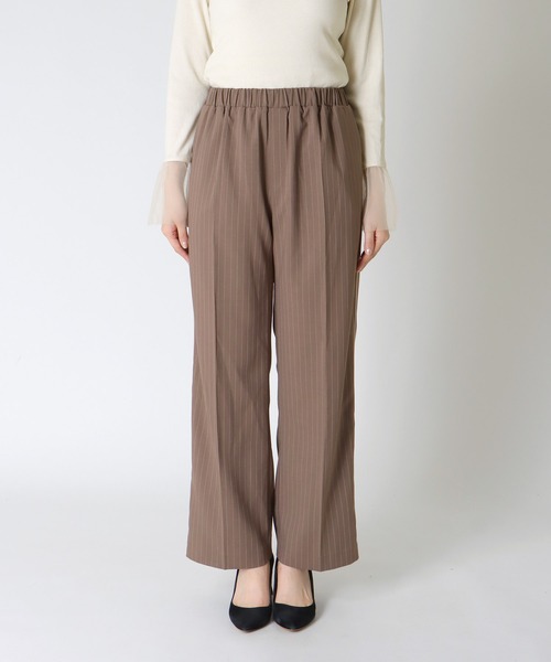 【セール】ピンストライプワイドパンツ（その他パンツ）｜Jines（ジネス）