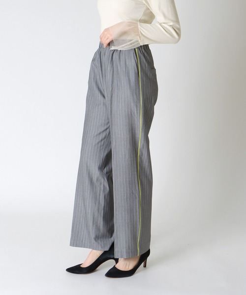 【セール】ピンストライプワイドパンツ（その他パンツ）｜Jines（ジネス）