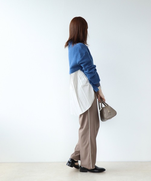 【セール】ピンストライプワイドパンツ（その他パンツ）｜Jines（ジネス）