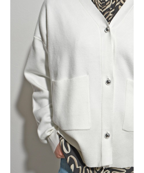 RIELLE RICHE 新品未使用　カーディガン ホワイト スーリーアルパカVネックカーディガン(カーディガン)｜トップス｜FRAY