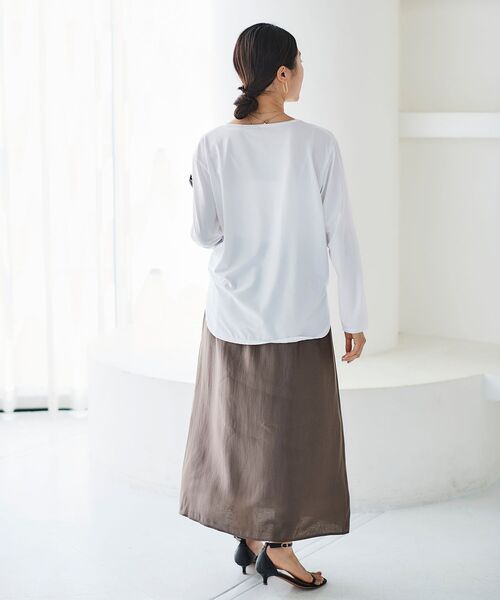 【セール】ソフトグリッターナロースカート(スカート)|le.coeur blanc(ルクールブラン) 【セール】ソフトグリッターナロースカート(スカート)|le.coeur blanc(ルクールブラン)