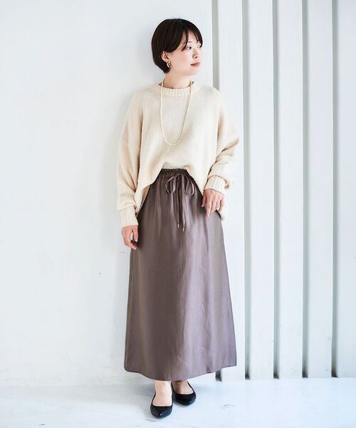 【セール】ソフトグリッターナロースカート(スカート)|le.coeur blanc(ルクールブラン) 【セール】ソフトグリッターナロースカート(スカート)|le.coeur blanc(ルクールブラン)