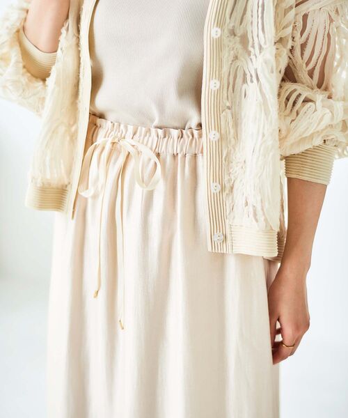 【セール】ソフトグリッターナロースカート(スカート)|le.coeur blanc(ルクールブラン) 【セール】ソフトグリッターナロースカート(スカート)|le.coeur blanc(ルクールブラン)