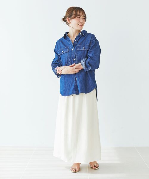 【セール】ソフトグリッターナロースカート(スカート)|le.coeur blanc(ルクールブラン) 【セール】ソフトグリッターナロースカート(スカート)|le.coeur blanc(ルクールブラン)