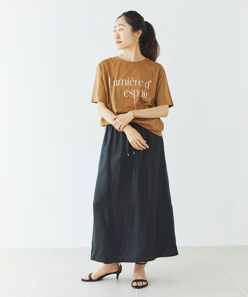 【セール】ソフトグリッターナロースカート(スカート)|le.coeur blanc(ルクールブラン) 【セール】ソフトグリッターナロースカート(スカート)|le.coeur blanc(ルクールブラン)